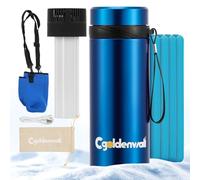 CGOLDENWALL Insulin Cooler Travel Case 40H with Digital Display, 2-8°C USB Plug-in Cooling & 4 Gel Ice Packs, Portable Medicine Cooler for Diabetic Pens, Epipen(Blue)