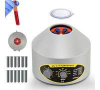 CGOLDENWALL Lab Centrifuge, 6 * 15ml, 4000rpm, 1790xg RCF, Benchtop Centrifugal machine with 60min Timer & 2 Sets of Adapter, 5/10ml Vacutainer & 10/15ml Centrifuge Tubes, Low Noise & Vibration