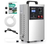 CGOLDENWALL Ozone Generator for Commercial/Laboratory/Industrial Use with Aeration Stone & Flow Guide Tube, 0-120 Min Timer, Removal of Smoke/Pet Odors & Wastewater Treatment (100W 5g/h)