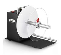 CGOLDENWALL Upgraded Automatic Label Rewinder, Larger Label Width 7.08" Diameter 8.78", Bidirectional Rewinding, Corefree/1"/1.5"/3" Core, Speed Adjustable, Apparel Logistics Office, 100V-240V