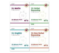 CGP 11+ GL 10-Minute Tests Bundle - Ages 10-11 (Maths, English, Verbal Reasoning, Non-Verbal Reasoning)