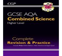 CGP Books GCSE Combined Science AQA Higher Complete Revision & Practice w/ Online Ed, Videos & Quizzes Book CGP Books Multicolor
