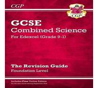 CGP Books GCSE Combined Science Edexcel Revision Guide - Foundation inc. Online Edition, Videos & Quizzes Multiple-component retail product, part(s) CGP Books Multicolor