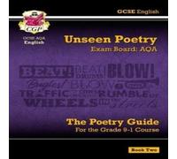 CGP Books GCSE English AQA Unseen Poetry Guide - Book 2 includes Online Edition Multiple-component retail product, part(s) enclosed CGP Books Multicolor