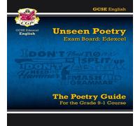 CGP Books GCSE English Edexcel Unseen Poetry Guide includes Online Edition Multiple-component retail product, part(s) enclosed Book CGP Books Multicolor