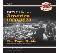 CGP Books GCSE History AQA Topic Revision Guide - America, 1920-1973: CGP Books Multicolor