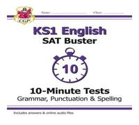 CGP Books KS1 English SAT Buster 10-Minute Tests: Grammar, Punctuation & Spelling (for end of year assessment) Paperback Book CGP Books Multicolor