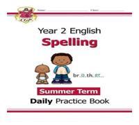 CGP Books KS1 Spelling Year 2 Daily Practice Book: Summer Term Paperback CGP Books Multicolor
