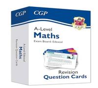 CGP Books New A-Level Maths Edexcel Revision Question Cards Hardback Book CGP Books Multicolor