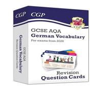 CGP Books New GCSE AQA German: Vocabulary Revision Question Cards (for exams CGP Books Multicolor
