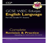 CGP Books New GCSE English Language WJEC Eduqas Complete Revision & Practice (with Online Edition) Book CGP Books Multicolor