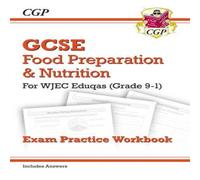 CGP Books New GCSE Food Preparation & Nutrition WJEC Eduqas Exam Practice Workbook Paperback CGP Books Multicolor