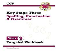 CGP Books New KS3 Year 9 Spelling, Punctuation & Grammar Targeted Workbook CGP Books Multicolor