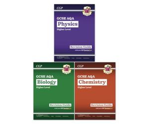CGP GCSE Separate Sciences AQA Revision Guide Bundle - Biology, Chemistry & Physics