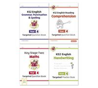 CGP KS2 Year 4 Workbook Bundle - Ages 8-9 (Grammar Punctuation and Spelling, Reading Comprehension, Handwriting, Maths)
