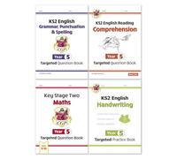 CGP KS2 Year 5 Workbook Bundle - Ages 9-10 (Grammar Punctuation and Spelling, Reading Comprehension, Handwriting, Maths)