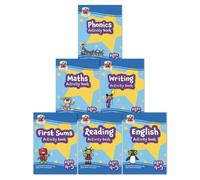 CGP Reception Activity Book Bundle - Age 4-5 (First Sums, Maths, English, Phonics, Writing, Reading)
