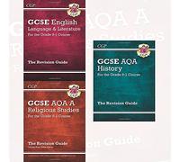 CGP Revision Guide 9-1 GCSE Collection 3 Books Set (New Grade 9-1 GCSE Religious Studies: AQA, New GCSE History AQA, New GCSE English Language and Literature)