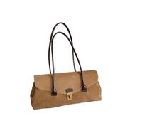 CGRSDSD Suede Bag Suede Tote Bag Women's Autumn Winter Luxury Mat Sensation Underarm Oulder Handbag(Khaki)