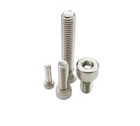 Cgshop-Socket Cap Screws M3 M4 M5 M6 M8 304 A2 Stainless Steel Hexagon Hex Socket Head Cap Allen Bolt Screw, 10pcs, Fasten to prevent loosening(10mm,M5)