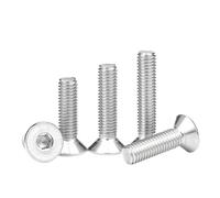 Cgshop-Socket Cap Screws M3 M4 M5 M6 M8 M10 Stainless Steel Hexagon Hex Socket Countersunk Flat Head Screw Allen Bolts, Fasten to prevent loosening(90mm,M3 20pcs)