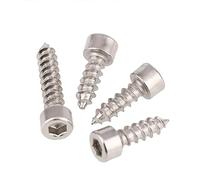 Cgshop-Socket Cap Screws M4 M5 M6 Hex Hexagon Socket Cap Head Self Tapping Screw Grade 8.8 Nickel Plated Carbon Steel Allen Head, Fasten to prevent loosening(18mm,M5 x100pcs)