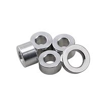 Cgshop-Washers Aluminum CNC Bushing Gasket M3 M4 M5 M6 M8 M10 Aluminum Alloy Flat Washer Gasket No Threaded Standoff Spacer, 10/5pcs, Durable easy to install(M5x10xL (10pcs),Length 4mm)