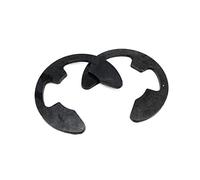 Cgshop-Washers M1.2 M1.5 M2 M3 M3.5 M4 M5 M6 M7 M8 M9 M10 M12 M15 Black Steel E Clip Circlip Retaining Ring Washer For Shaft Fastener, 10/100pcs, Durable easy to install(M15 10pcs)