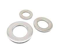Cgshop-Washers M1.6 M2 M2.5 M3 M3.5 M4 M5 M6 M8 M10 M12 M14 M16 To M24 A2-70 304 Stainless Steel Flat Washer, Durable easy to install(M4 50pcs)