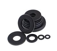 Cgshop-Washers M2 M2.5 M2.6 M3 M4 M5 M6 M8 M10 M12 M14 M16 M18 M20 M22 M24 M27 M30 Grade 8.8 Black Oxide Plated Carbon Steel Plain Washer, Durable easy to install(5Pcs M12X32X2.0)