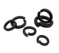Cgshop-Washers M2 M2.5 M3 M3.5 M4 M5 M6 M8 M10 M12 - M24 Black Grade 8.8 Steel Spring Washer Split Lock Elastic Gasket, Durable easy to install(5pcs M20)