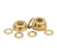 Cgshop-Washers M2 M2.5 M3 M4 M5 M6 M8 M10 M12 M14 M16 M18 M20 M22 M24 Thickened 0.4~4mm Brass Washer Flat Washer, Durable easy to install(M5x10x0.8mm (30pcs))