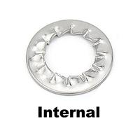 Cgshop-Washers M2 M2.5 M3 M4 M5 M6 M8 M10 M12 M14 M16-M24 A2-70 304 Stainless Steel External Internal Toothed Serrated Lock Washer Gasket, 5/10/50 Pcs, Durable easy to install(Internal,10pcs M12)