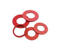 Cgshop-Washers M2 M2.5 M3 M4 M5 M6 M8 M10 M12 M16 Red Steel Paper Fiber Insulating Flat Washer Insulation Plain Gasket Ring Meson, Durable easy to install(100pcs M2x4x0.5mm)
