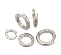 Cgshop-Washers M2 M3 M4 M5 M6 M8 M10 M12 M14 M16 M18 M20 M22 M24 Pure Titanium Spring Split Locking Elastic Gasket, Durable easy to install(2pcs M18)