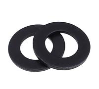 Cgshop-Washers M2 M3 M4 M5 M6 M8 M10 M12 M14 M16 M18 M20- M27 Black Grade 8 Carbon Steel Flat Washers, Durable easy to install(2pcs,M12x32x2)