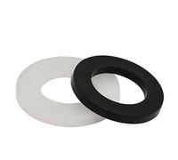 Cgshop-Washers M2 M3 M4 M5 M6 M8 M10 M12~M20 Thin Round Black/white Nylon Gasket Washer Plastic Insulation Flat Gasket Washer, Durable easy to install(Bianco,M4X8X1(100pcs))