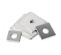 Cgshop-Washers M3 M4 M5 M6 M8 M10 M12 M14 M16 M18 M20 Square Washer Gasket 304 Stainless Steel Flat Washer, Durable easy to install(M4X20X1(10pcs))