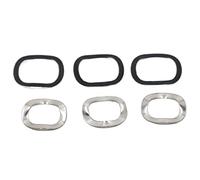 Cgshop-Washers M3 M4 M5 M6 M8 M10 M12 M14 M16 M19 M21 M24 M27 M34 Black 65MN Steel Stainless Steel Three Wave Spring Washer, Durable easy to install(Black Carbon Steel,50pcs M3x6)