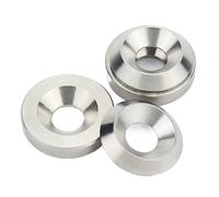 Cgshop-Washers M3 M4 M5 M6 M8 M10 Stainless Steel Fisheye Countersunk Head Screw Concave Convex Conical Gasket, Durable easy to install(Flat,M4x13x3 (5pcs) Flat)