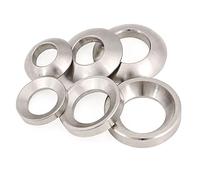 Cgshop-Washers M6 M8 M10 M12 M16 M20 M24 Conical Solid Countersunk Washer 304 Stainless Steel Spherical Gasket Concave Convex Cone Washer, Durable easy to install(Conical M10 10Pcs)
