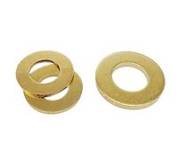 Cgshop-Washers Solid Brass Copper Flat Washer Plain Gasket Pad Meson For M2 M2.5 M3 M4 M5 M6 M8 M10 M12 Screw Bolt, 10/50pcs, Durable easy to install(10pcs M12x24x1.5mm)
