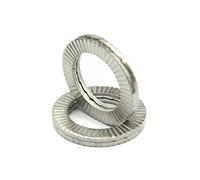 Cgshop-Washers Stainless Steel A2 Lock Washer Two-fold Locking Washers, Durable easy to install(NL6spss (10pcs))