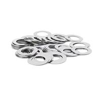 Cgshop-Washers Thickness 0.3mm Flat Washer Ultrathin Gasket Thin Shim Washer Stainless Steel 304 M3 M4 M5 M6 M8 M10 M12 M14 M16 M18, 100 Pcs, Durable easy to install(M12X20X0.3)