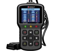 CGSULIT Obd2 Code Reader, SC301 OBDII Diagnostic Scan Tool for Vehicles Check Engine Light, Emission Analyzer, O2 Sensor Test, Smog Check, Car Health Monitor and Repair Tool, Black, 6.3 x 2.9 x 1