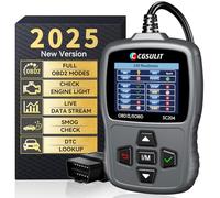 CGSULIT OBD2 Scanner Enhanced SC204 Vehicle OBD Diagnostic Code Reader Check Engine Issue, Read Error Codes, DTC Lookup, Live Data, Check Vehicle Info OBDII Scan Tool, Grey