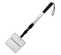 CGTQROVR Chicken Poop Scooper, 3 in 1 Adjustable Metal Litter Scoop Detachable Stainless Steel Chicken Coop Cleaning Tools to Separate Poo and Debris from Sand