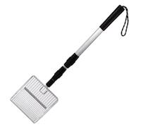 CGTQROVR Chicken Poop Scooper, 3 in 1 Adjustable Metal Litter Scoop Detachable Stainless Steel Chicken Coop Cleaning Tools to Separate Poo and Debris from Sand