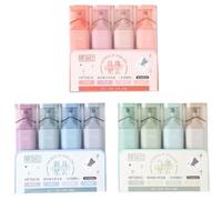 CGTQROVR Glitter Highlighters 3 Sets 12 Color Sparkle Highlighters with Slanted Nib Quick Drying Smudge-Proof Glitter Highlighter Markers for Note Taking Diary Scrapbook