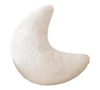 CGTQROVR Moon Pillow, Dual-sided Plush Cute Throw Pillow, 15.75 inch White | Hand-warmer Design Moon Pillow, Double-sided Use, Ideal For Office/school Naps, Cozy Decor